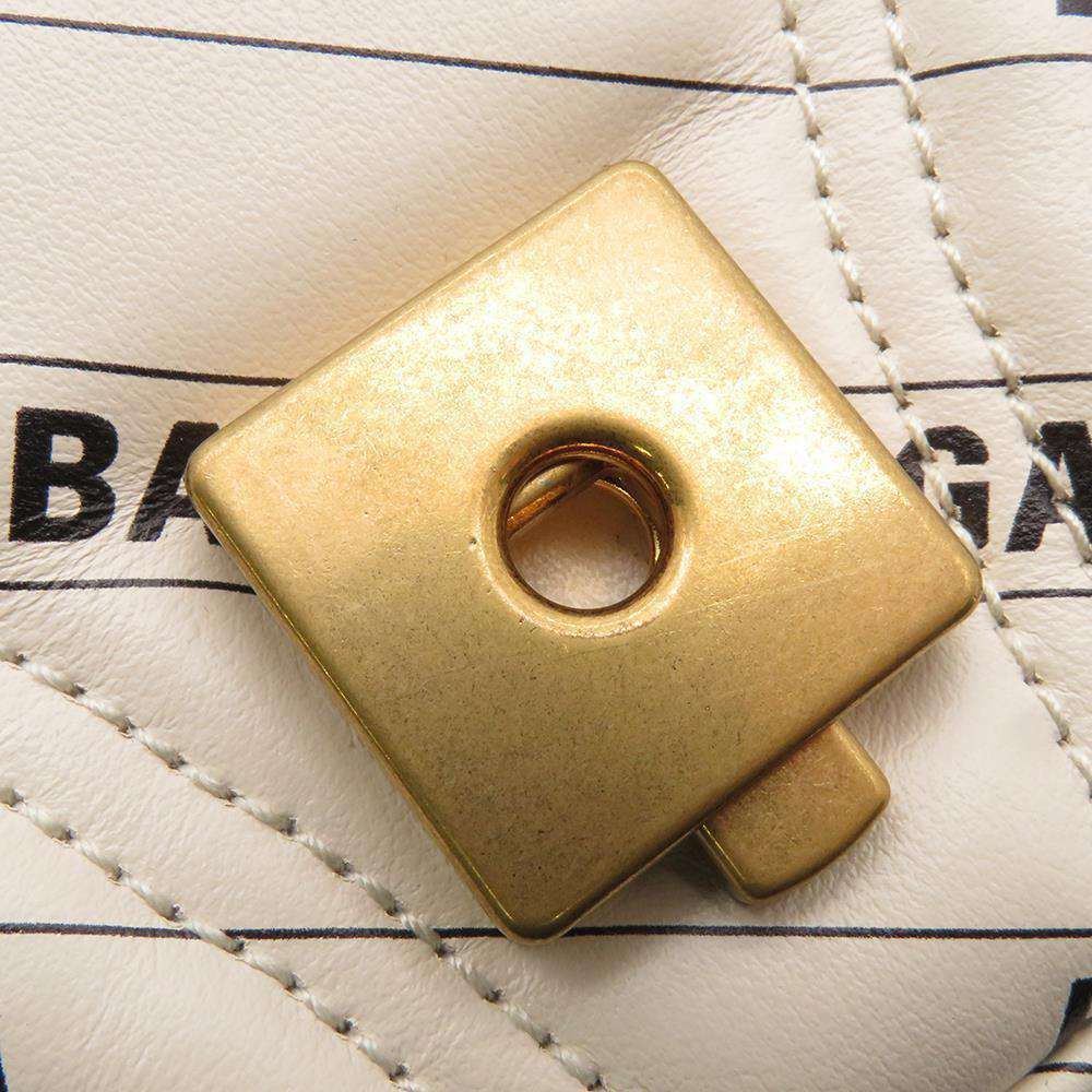 Chain Balenciaga Collaboration GG Marmont Quilted Leather White - Picture 6 of 11